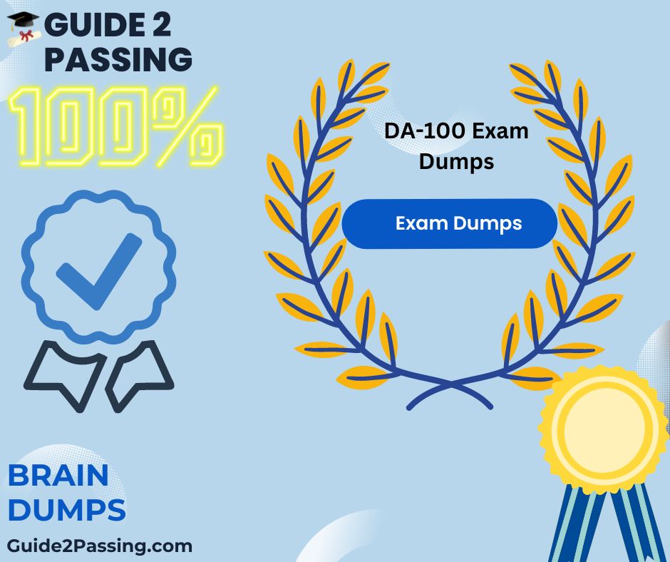 Pass Your Microsoft DA-100 Exam Dumps From Guide 2 Passing
